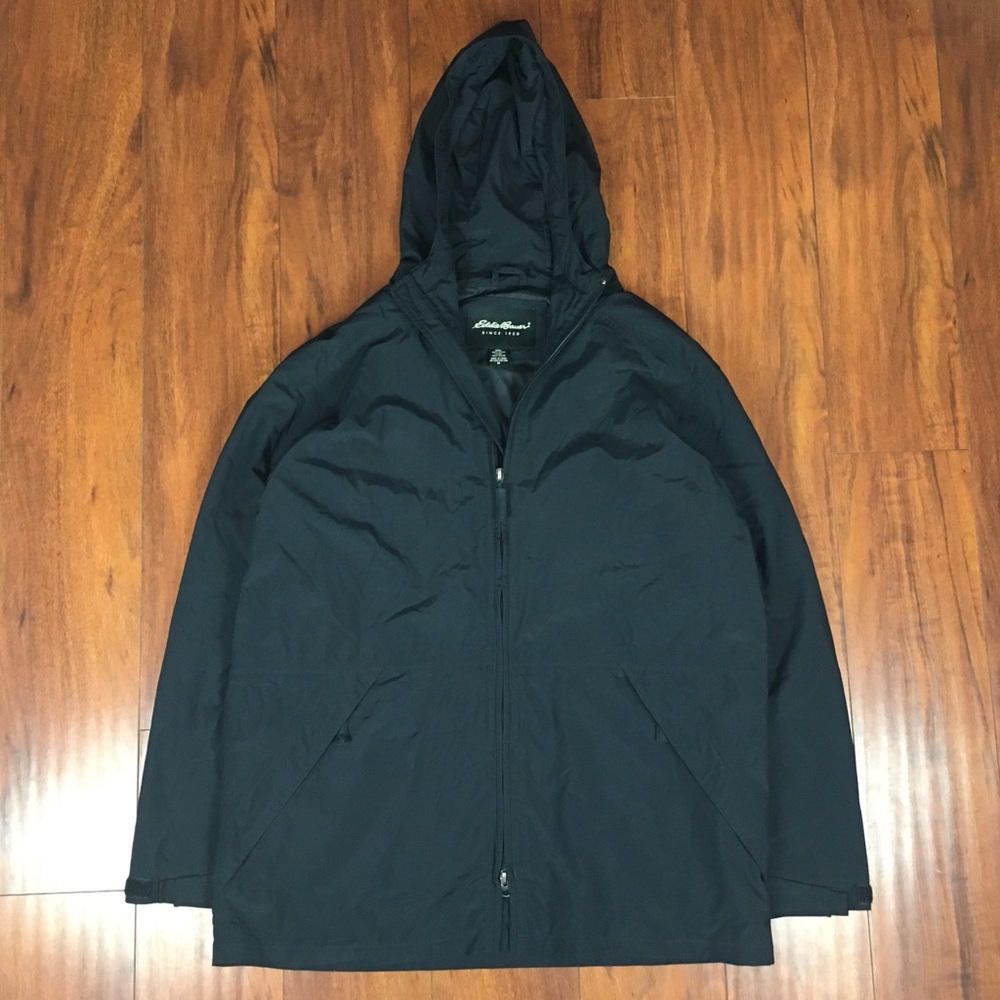 Eddie Bauer Black Nylon Full-Zip Jacket